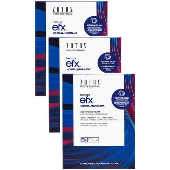 Zotos Texture EFX Cysteamine Perm For Normal and Resistant Hair, Pack of 3