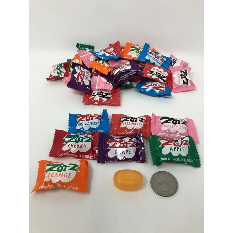 Zotz Assorted Sour Candy, Individually Wrapped, 1 Pound Bulk Bag