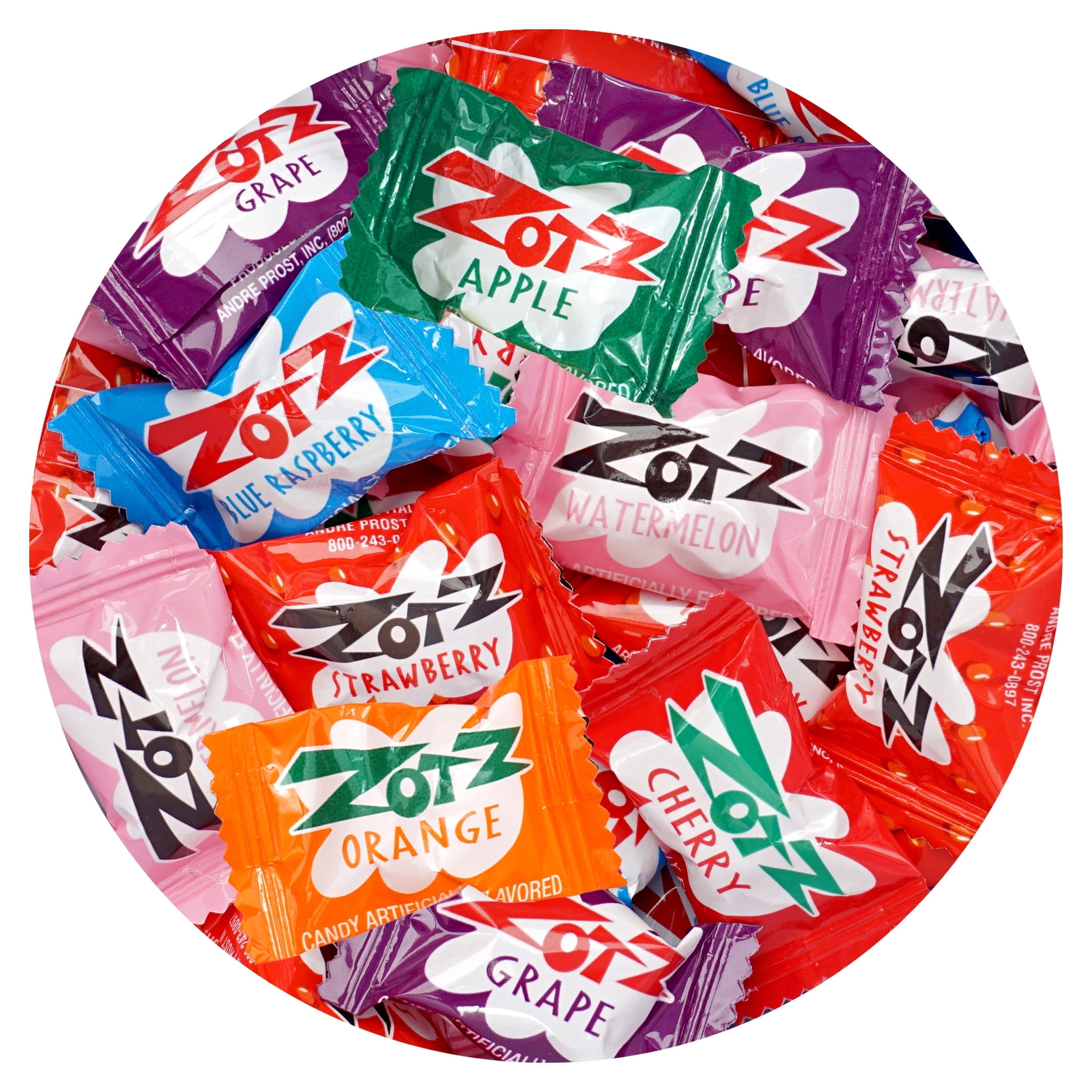 Zotz Fizz Candy, 1lb Bulk Bag (Approx. 90 Pieces), Assorted