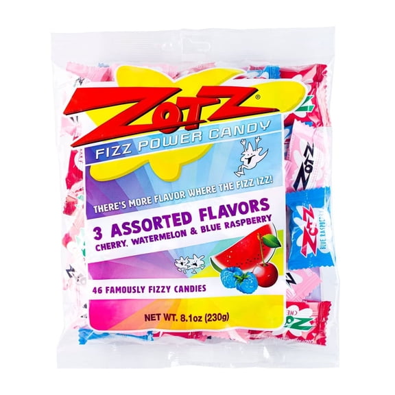 Zotz Fizz Powder Candy Assorted 8.1oz Bag