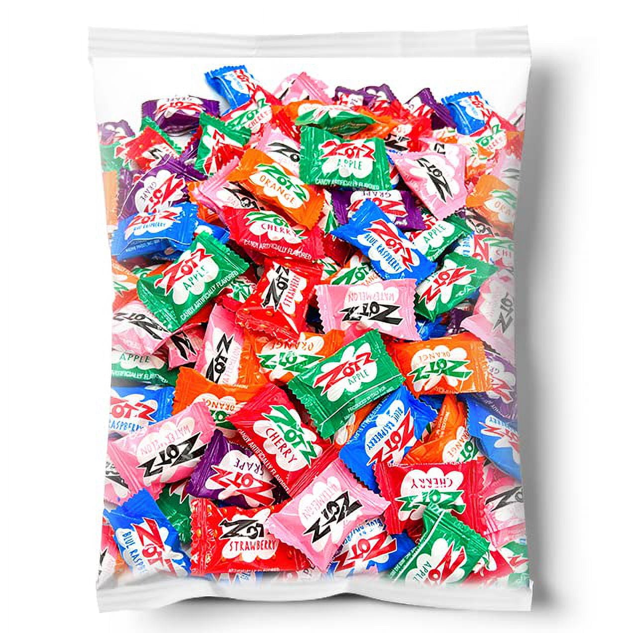 Zotz Fizz Power Assorted Fruit Hard Candy 1 Pound Pack GlutenFree
