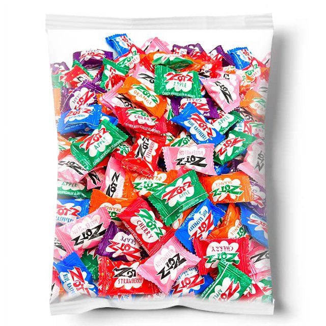 Zotz Fizz Power Assorted Fruit Hard Candy 1 Pound Pack GlutenFree