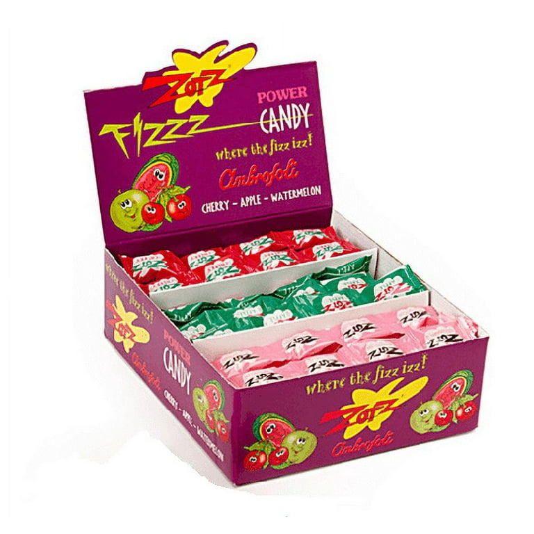 Zotz Strings Fruit Flavors - Apple, Cherry and Watermelon: 48
