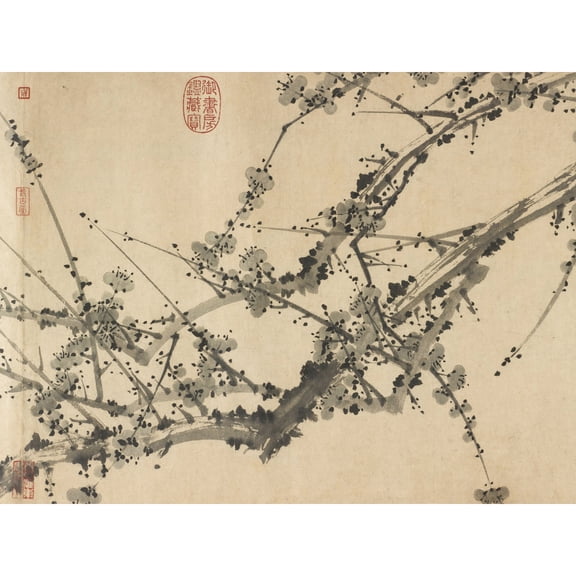 Zou Fulei Breath Of Spring Screen Painting Extra Large XL Wall Art Poster Print