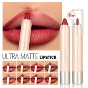 Zougou 8 Color Matte Lipstick Pencil - High Pigmented Soft Matte Lip R, Longwear Lip R Ultra Lip Lip Makeup Cosmetics G