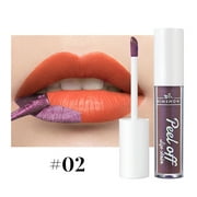 Zougou Tear Off Lip Glaze Matte Matte Matte Finish With A Base Color Lipstick Water Tear Off Lip Solution 10Ml B