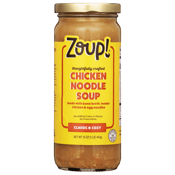 Zoup! Chicken Noodle Soup, Shelf-Stable, 16oz (Pack of 2)
