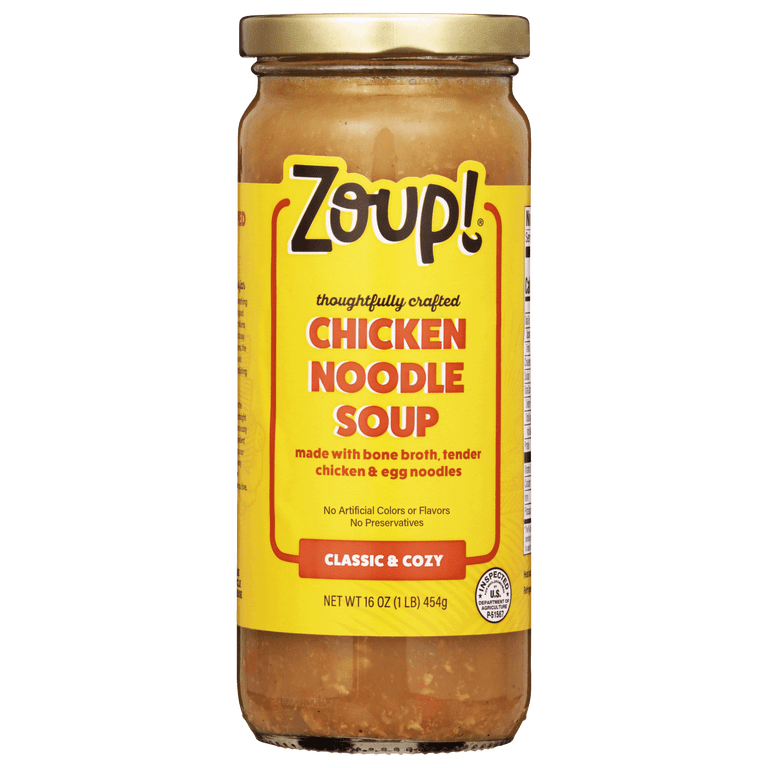 Zoup! Chicken Noodle Soup, 16oz, Shelf-Stable, Made with