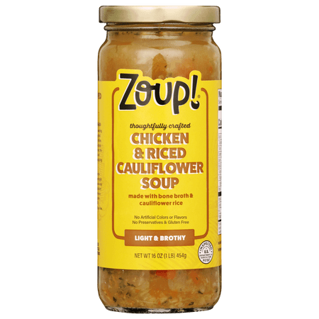 Zoup! Chicken and Riced Cauliflower Soup, Shelf-Stable, 16 oz