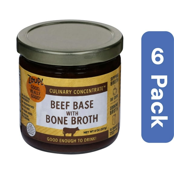 Zoup Good Really Bone Broth Concentrate Beef 8 oz (Pack Of 6)