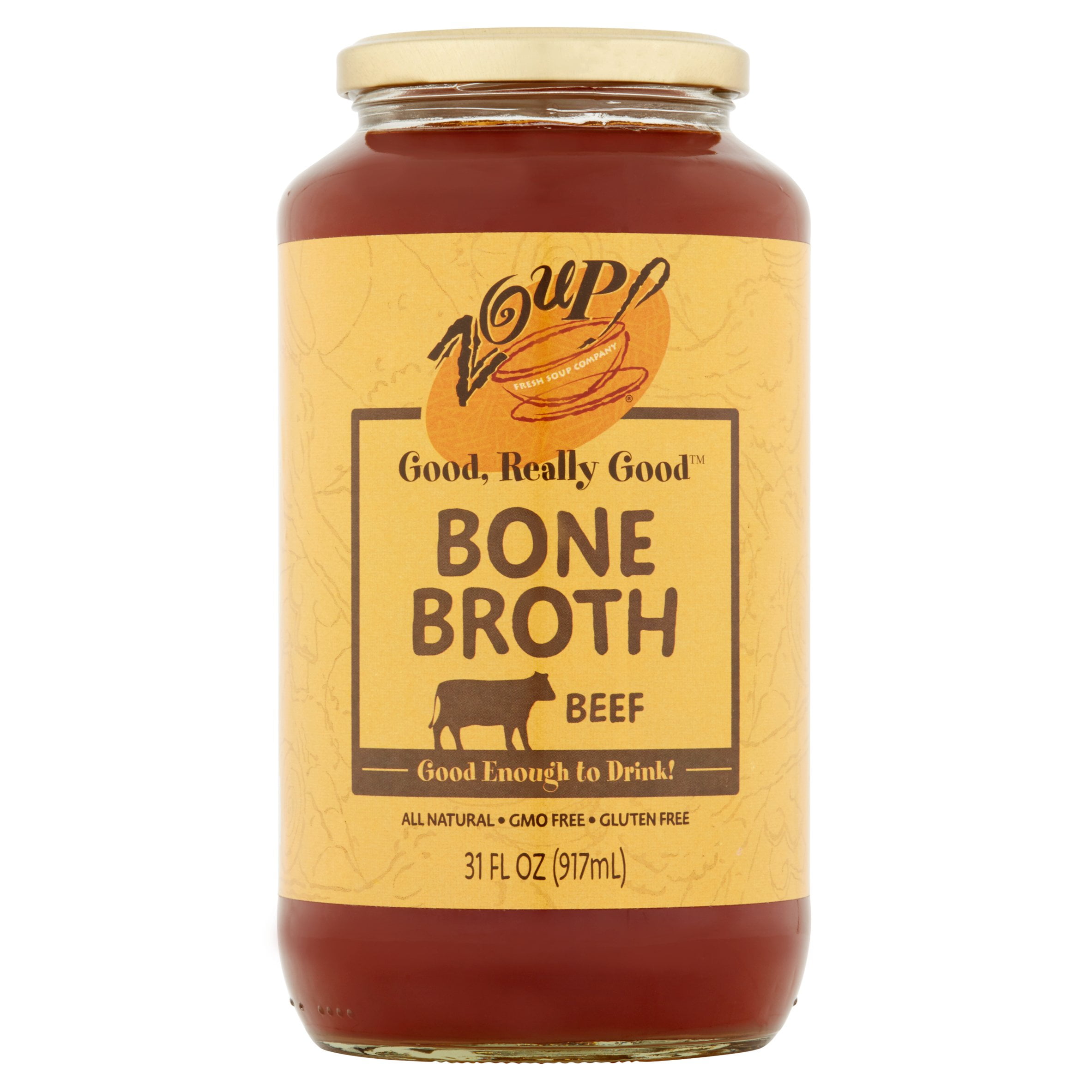 Zoup Beef Bone Broth, 31 fl oz, 6 pack