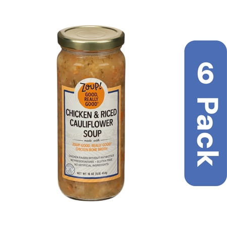 Zoup! Good, Really! Chicken Cauliflower Soup 16 oz (Pack of 6)