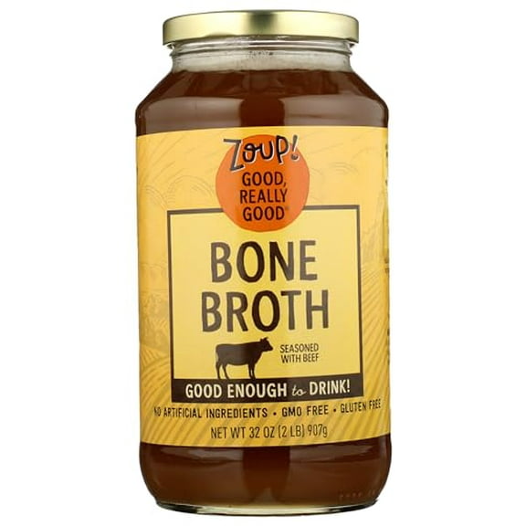 Zoup! Good Really Good Organic Beef Bone Broth, Gluten Free, 32 Ounces (Pack Of 6)