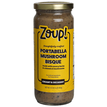 Zoup! Good, Really Good, Portobello Mushroom Bisque Soup, Shelf-Stable, 16 oz