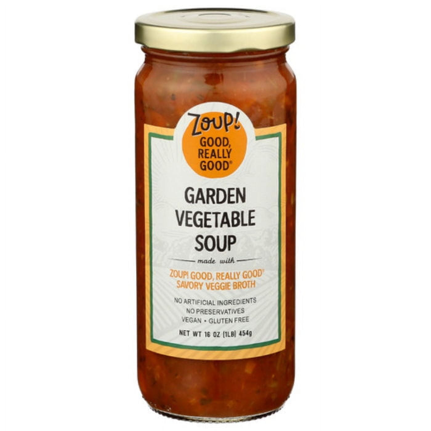 Zoup Good Really Soup Garden Vegetable 16 Oz Pack Of 6