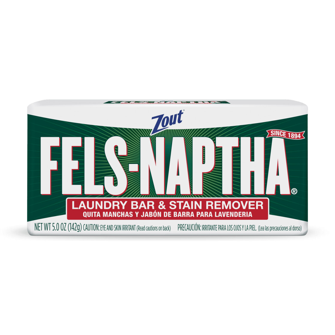 Fels Naptha Laundry Soap - Pack Of 12 Bars For Stain Removal And Pretreatment