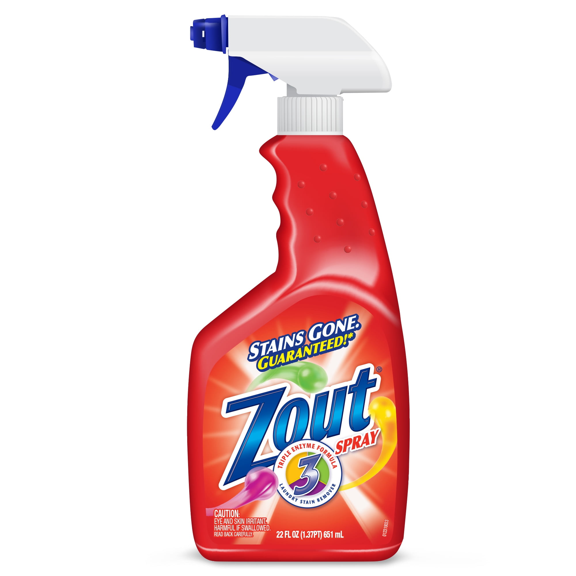 Zout Laundry Stain Remover, Foam Action, Triple Enzyme, 22 oz