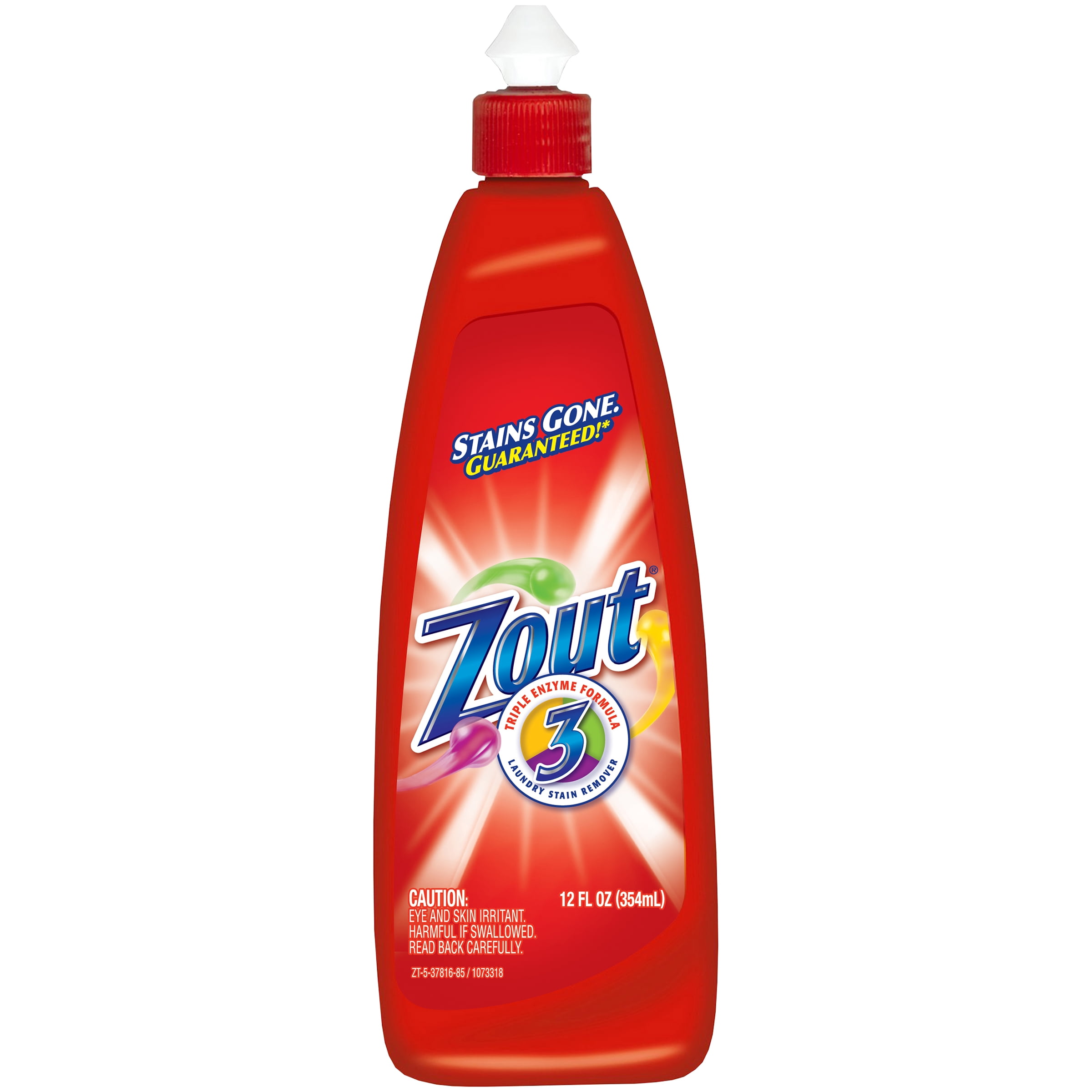 Zout Laundry Stain Remover, Triple Enzyme Formula, 12 Ounce 12 Fl Oz (Pack  of 1) 