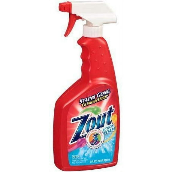 Zout Triple Enzyme Formula Action Foam Laundry Stain Remover 22 fl. oz. Bottle - 3 Pack