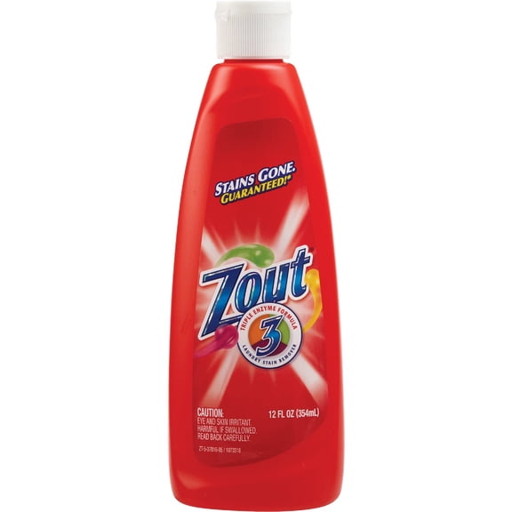 Zout Triple Enzyme Formula Laundry Stain Remover, 12 Ounce