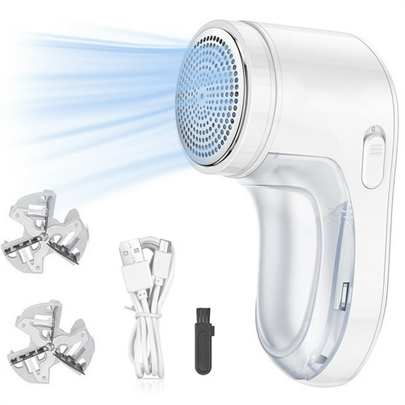 Zouyue Electric Lint Remover Cordless, Stainless Steel White, 5V
