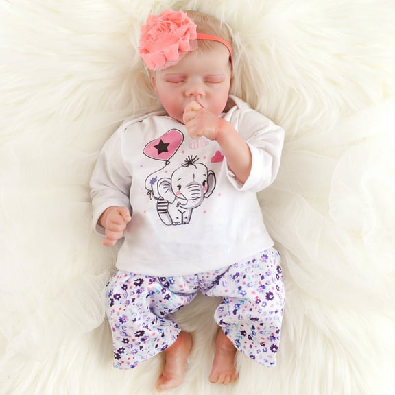 Zouyue Realistic Toddler Birthday Dolls, Vinyl Reborn Baby, 0.5 lb