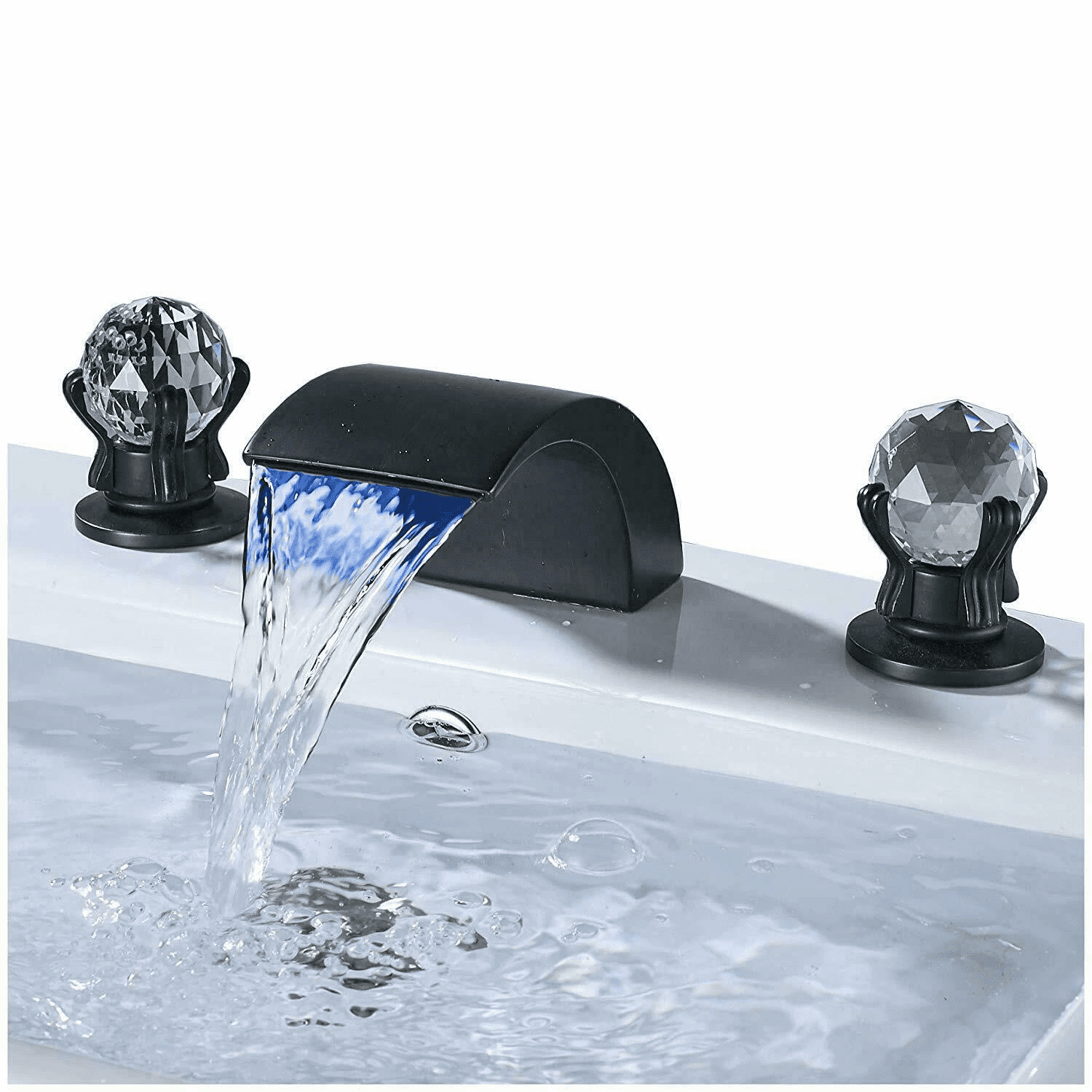 Zovajonia 63D-HSJXM Widespread Oil Rubbed Bronze Vanity Mixer Faucet
