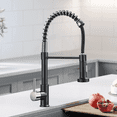 thumbnail image 1 of Zovajonia Black Brushed Nickel Kitchen Sink Faucet Pull Down Sprayer Taps Deck Mounted, 1 of 10