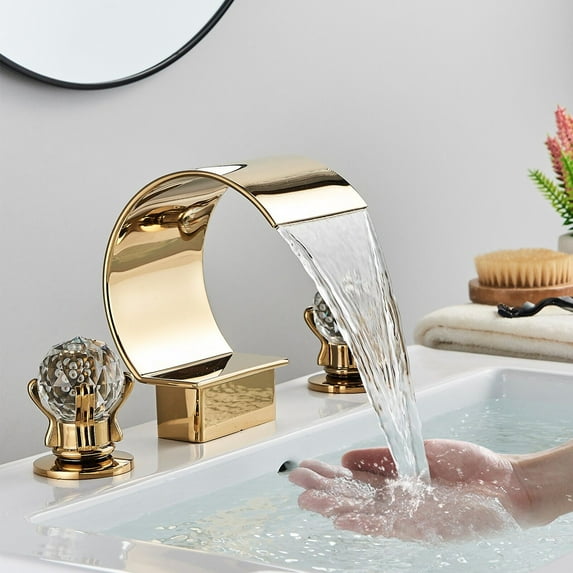 Zovajonia Brass Chrome 8in Sink Faucet
