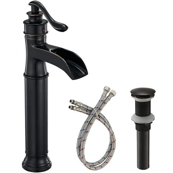 Zovajonia  Oil Rubbed Bronze Bathroom Vessel Sink Faucet Single Handle/Hole Basin Mixer Tap