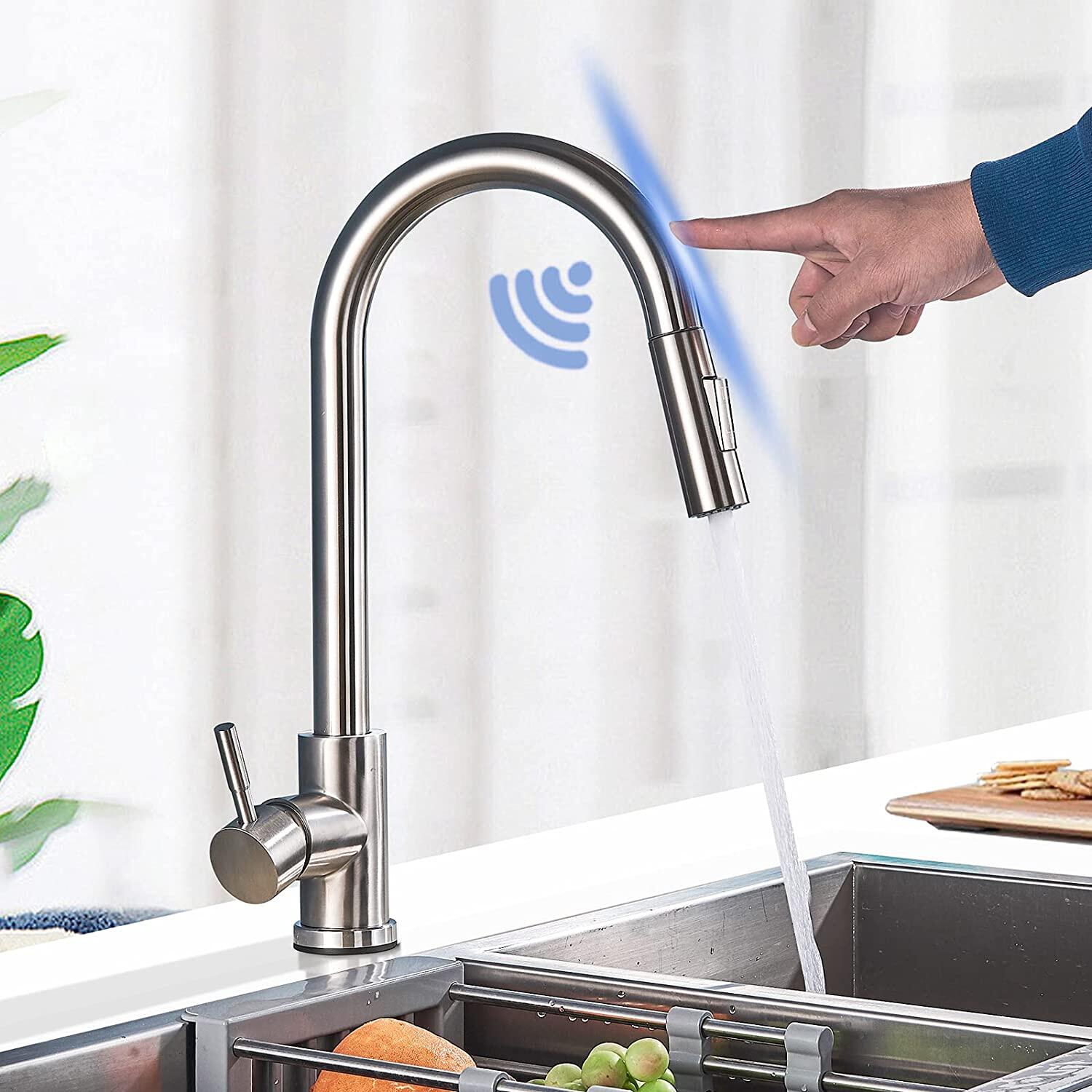 EZFLO 10471N HighRise Kitchen Faucet Without Sprayer, Chrome