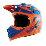 Zox Rush V2 MX Offroad Helmet Matte Orange/Blue