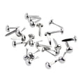 thumbnail image 1 of Zoxiy 100Pcs Round Metal Paper Brass Fasteners Brads,Reusable Paper Fasteners,Mini Brads with Split Pins,Great For Securing And Customizing Folders,Files And Scripts,Paper Crafts,6×12mm,Silver, 1 of 8