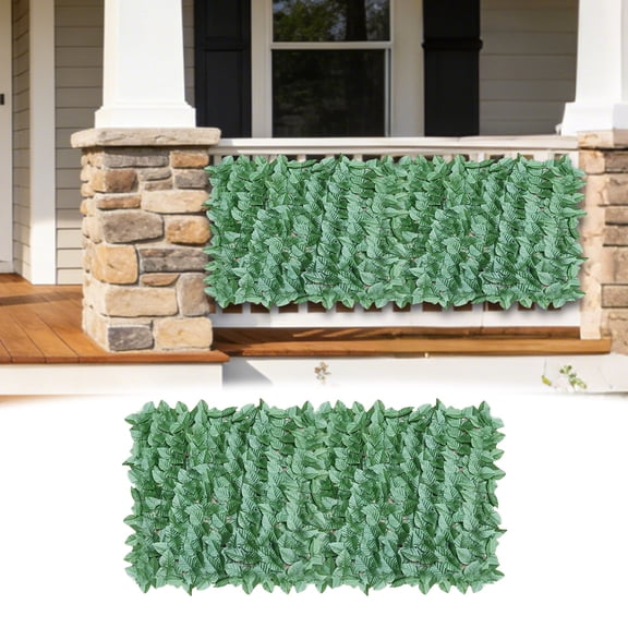 Zoxiy Artificial Ivy Privacy Fence Wall Screen,Expandable Artificial Greenery Roll Hedge,Ivy Vine Leaf Hedges Fence Panels for Patio, Balcony, Garden, Backyard Indoor Outdoor Green Wall Decor