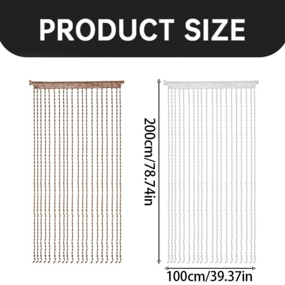 Zoxiy Bead Curtain for Closet,String Curtains Door,Hippie Room Decor Beaded Curtains for Doorway,Closet Curtains,Room Divider Privacy Decor,Boho Home Decoration for Bedroom,Party(2PC,78"x39")