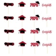 thumbnail image 1 of Zoxiy Class of 2026 Graduation Cupcake Toppers,2026 Graduation Cake Topper,Graduation Theme Party Cake Decorations Supplies,Graduation Decorations for 2026,Graduation Cap Cake Topper,Red(16PCS), 1 of 9