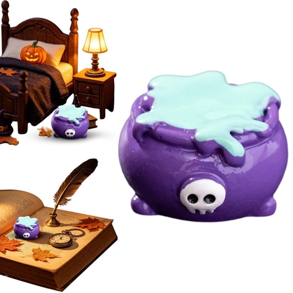 Zoxiy Halloween Mini Resin Figures,Halloween Miniature Figurine Ornaments,Hide Toys Tiny Little Small Figurines Bulk for Halloween Party Garden Decor,Party Favors Bag Fillers,Craft Accessories