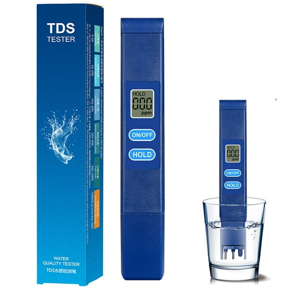 Zoxiy Handheld Electronic Water Tester,4-in-1 TDS Meter Digital Water Tester,Digital pH Tester,Perfect For Home,Swimming Pools,Aquariums,Hydroponics And Laboratory Tds Testing Applications,Blue