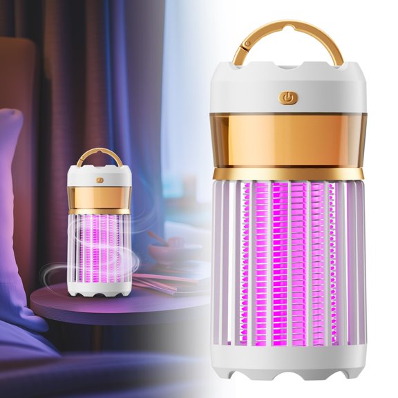 Zoxiy High Power Portable Cordless Bug Zapper Outdoor,Rechargeable Multi Functional Mosquito Killer Lamp,Waterproof Insect Fly Swatter Zapper for Home,Garden,Backyard,And Camping