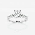 thumbnail image 1 of Zoya Jewel 1.4 Ct Cushion Cut Lab Diamond Engagement Ring - Designer Silver Ring for Women's Wedding - Birthday Jewelry Gift - 14k White Gold Plated, 1 of 2