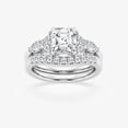 thumbnail image 1 of Zoya Jewel 1.9 Ct Asscher Cut Moissanite Ring - Twisted Shank Bridal Jewelry - Hidden Halo Wedding Ring for Her - Engagement Gift Anniversary Set, 1 of 2