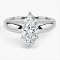 thumbnail image 1 of Zoya Jewel Marquise Cut Excellent 2.1 Ct Diamond Engagement Ring - 14K White Gold Over Ring -Solitaire Diamond Rings for Her - Simple Solo Stone Diamond Rings for Women's - Engagement Rings, 1 of 6