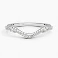 thumbnail image 1 of Zoya Jewel 1.9 Ct Marquise & Round Cut Anniversary Diamond Ring for Women – 14K White Gold Plated Clearance Ring – Waved Half Eternity Engagement Band – Promise Wedding Ring for Her, 1 of 5