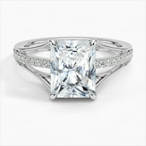 Zoya Jewel Radiant Cut 2.2 Ct Diamond Ring for Women – 14K White Gold Plated Engagement Wedding Anniversary Ring – Classic Solitaire Engagement Ring – Diamond Wedding Jewelry