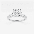 thumbnail image 1 of Zoya Jewel Round Cut 1.6 Ct Diamond Wedding Ring – 14K White Gold Plated – Eternity Band Engagement Jewelry – Valentine Proposal Ring for Women, 1 of 2