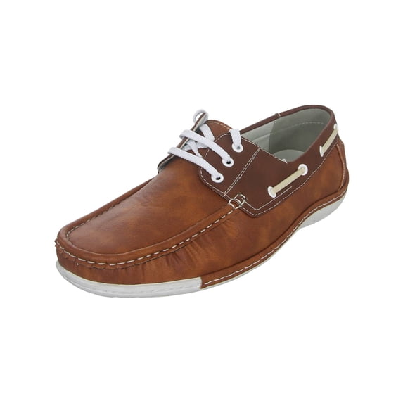Zoyla Italia After Golf Boat Shoe, 14 Medium Beige/Brown -