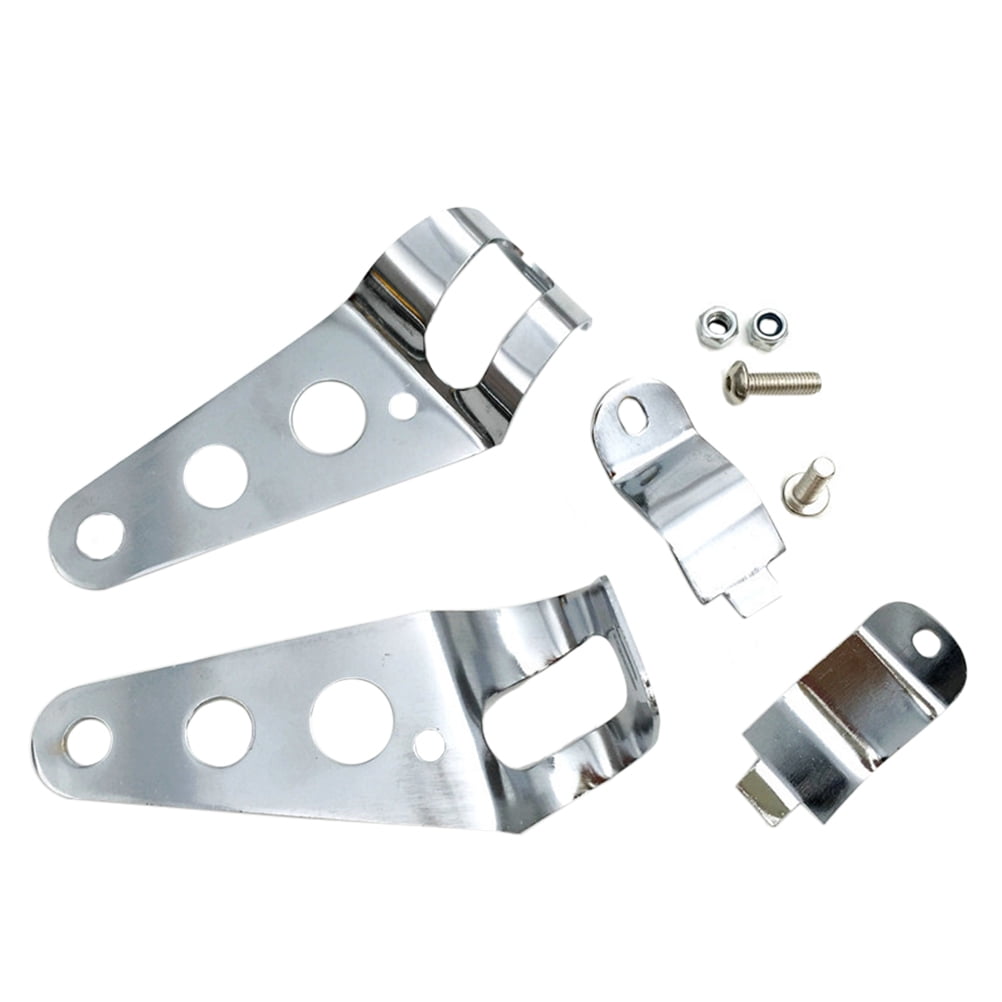 Zoyueyie 1 Pair Motorcycle Headlight Side Mounting Brackets Universal ...