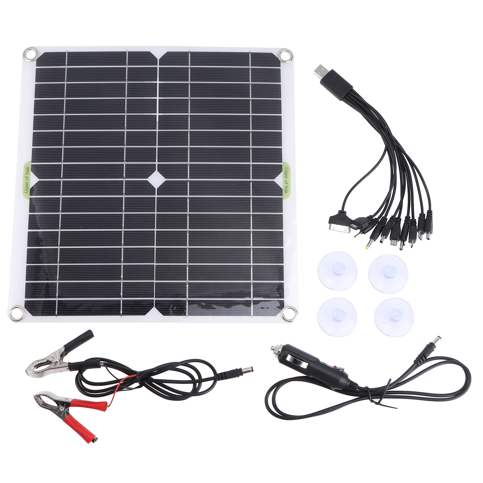 Zoyueyie 1 Set 200W Outdoor Solar Power Panel Monocrystalline Silicon Solar Panel