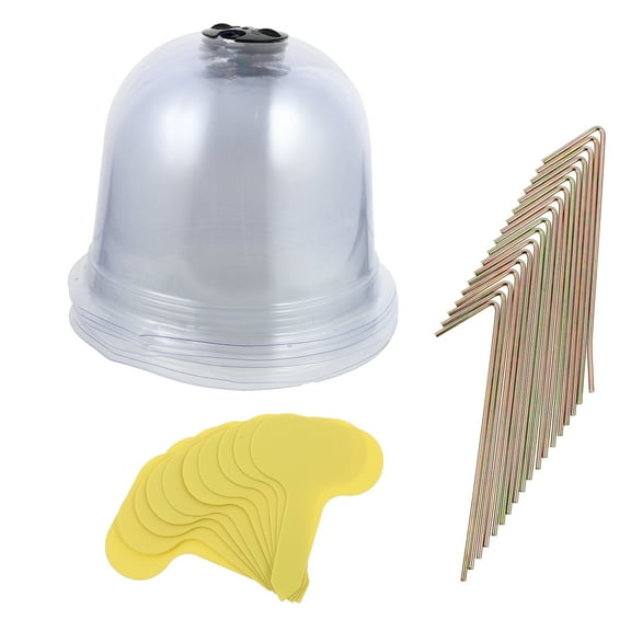 Zoyueyie 1 Set Garden Cloches Dome Plant Bell Plant Covers Garden Plant Protector Cover