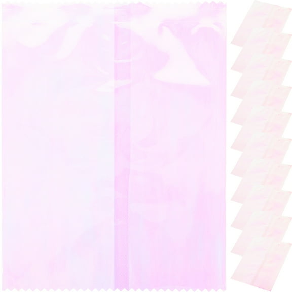Zoyueyie 100pcs Iridescent Holographic Cellophane Party Favor Treat Bags Gift Bags